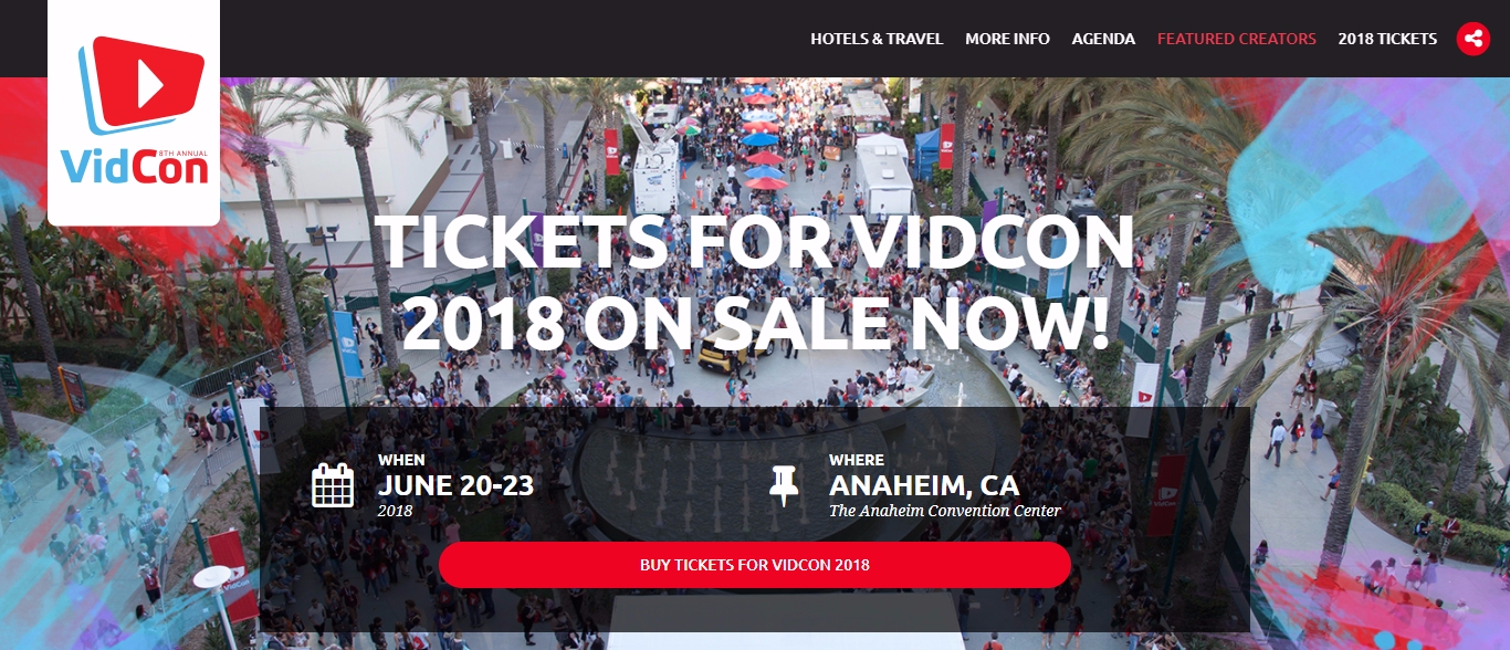 Tickets for vidcon 