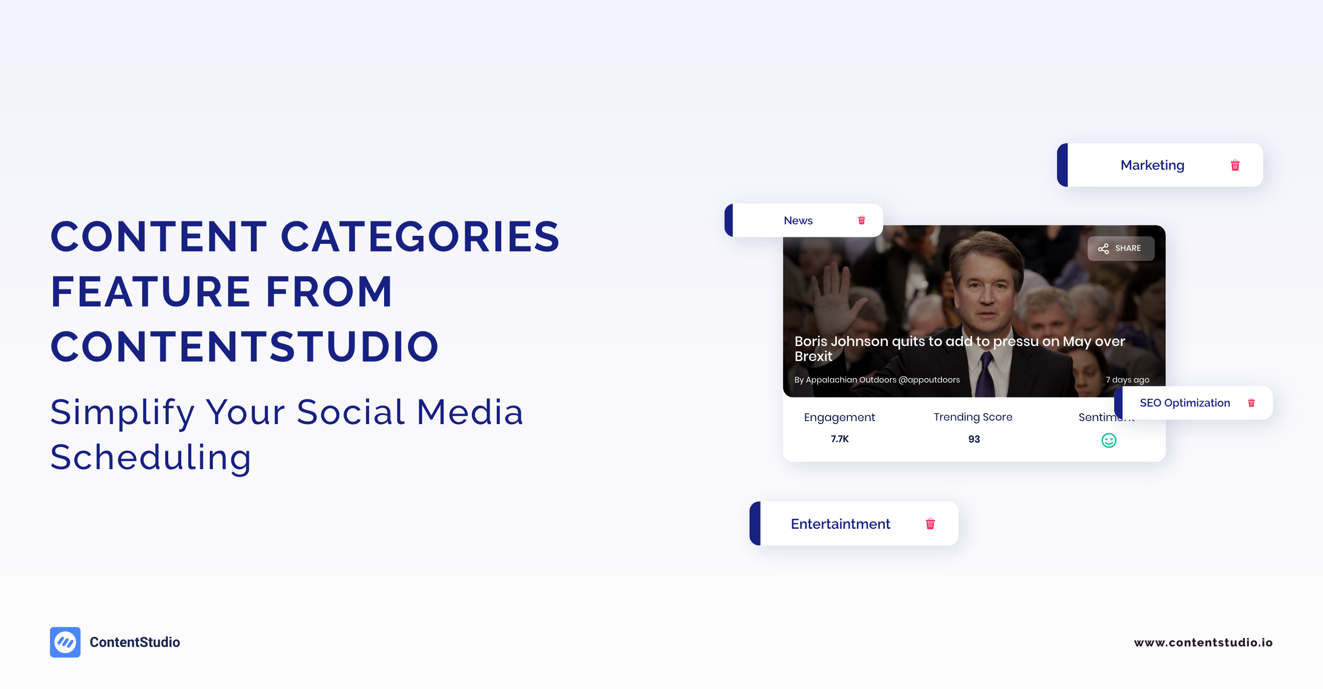 Content Categories - ContentStudio