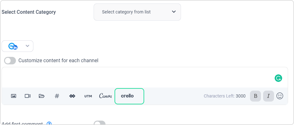 crello integration