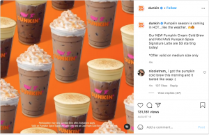 Dunkin announcing promotional deals