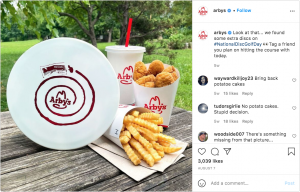 Arby's Instagram post comments