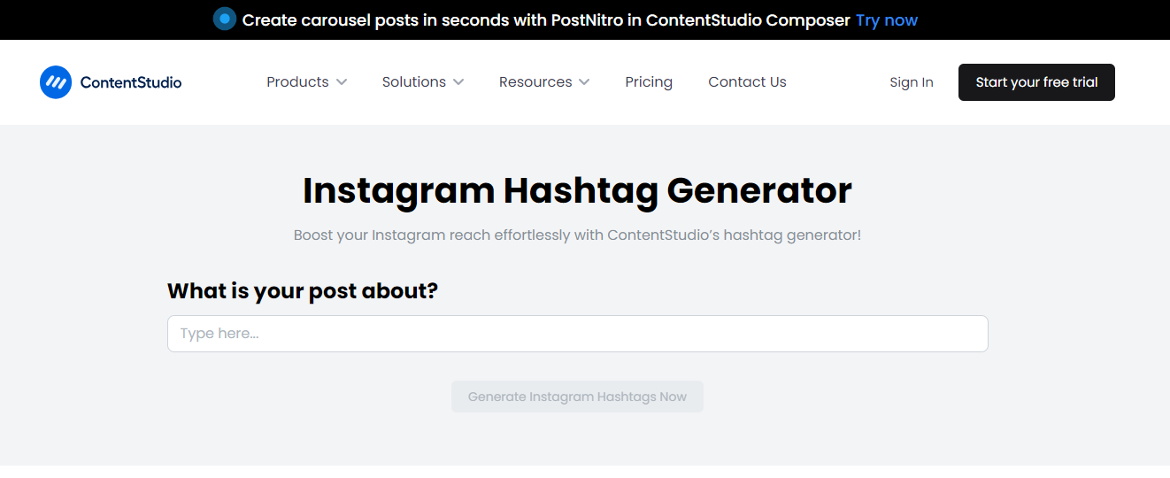 instagram hashtag generator