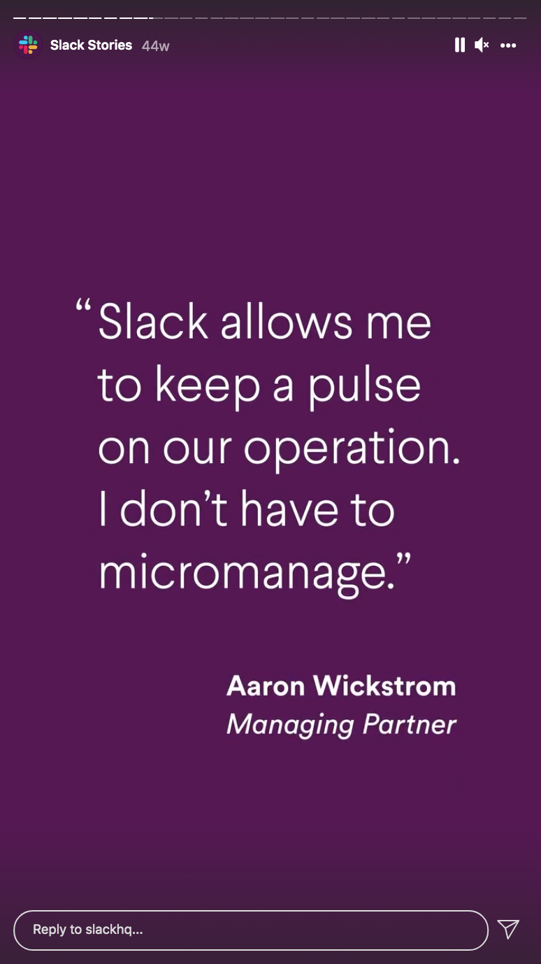 Slack stories 