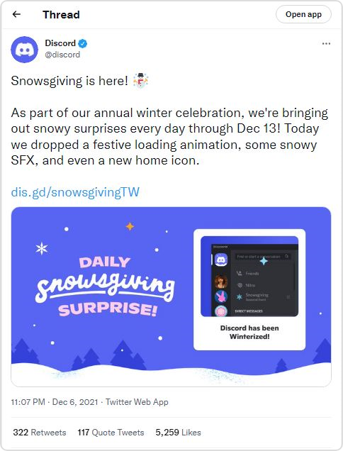 Discord holiday season deal