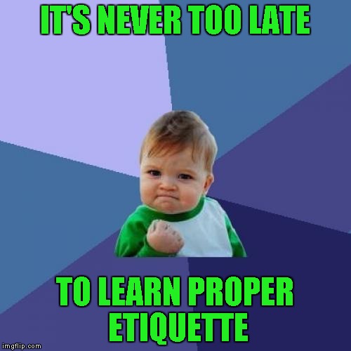 social media etiquette meme