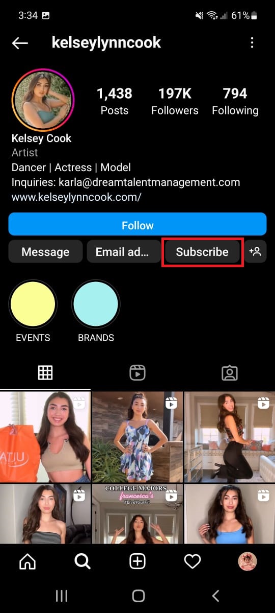 Instagram subscription feature