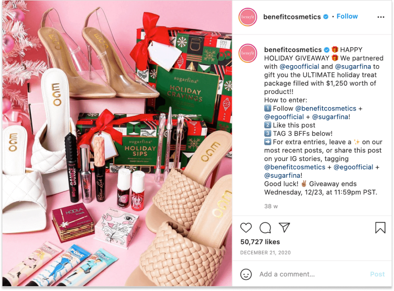 social media collaborations in holiday season