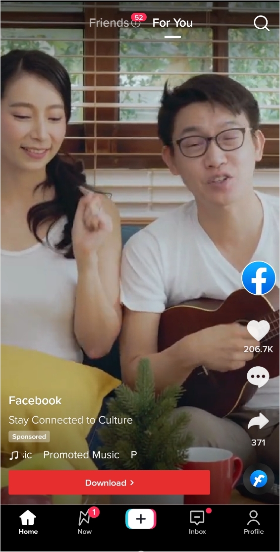 facebook ad on tiktok