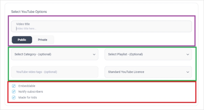 check your video details before publishing it