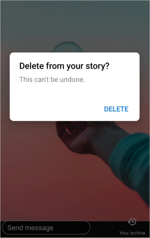 confirm to delete