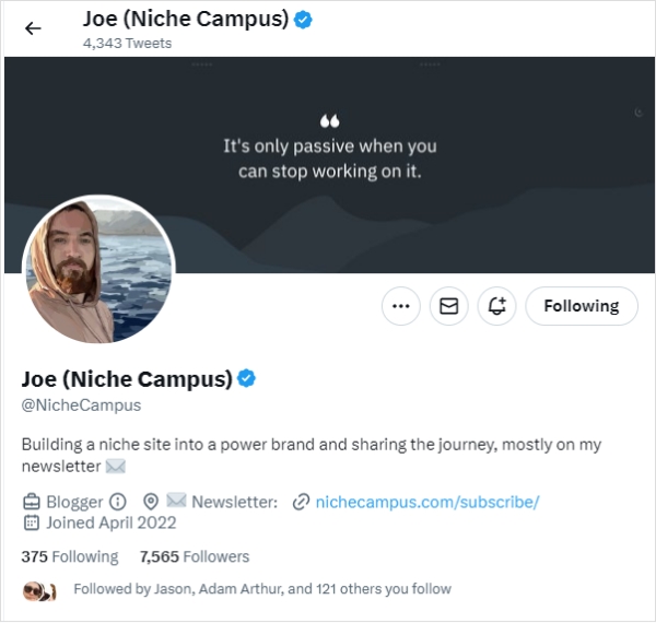 Joe (Niche Campus)