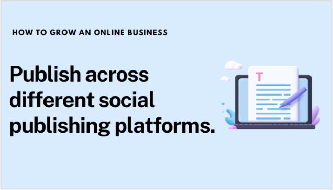 Use social publishing platforms