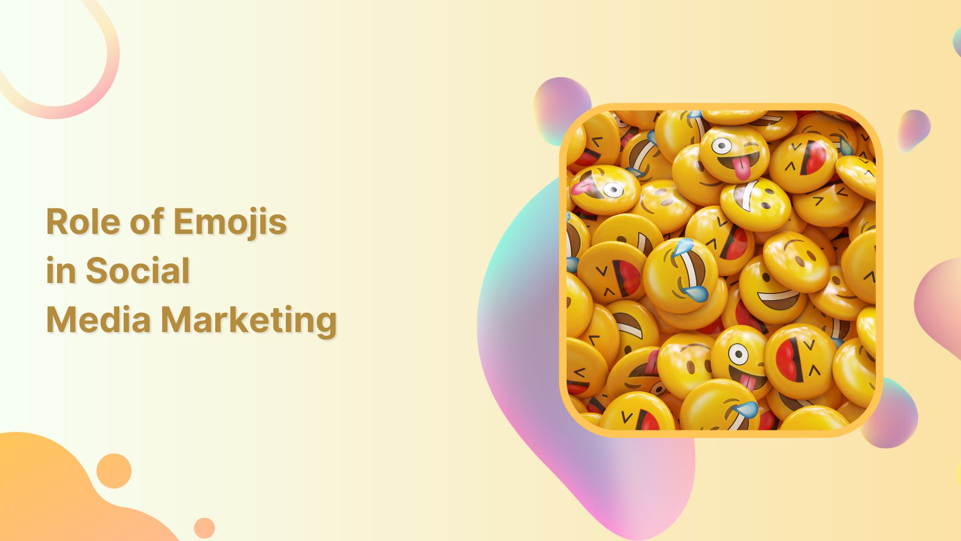 role of emojis in social media marketing