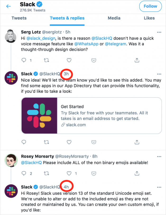 Slack's customer engagement