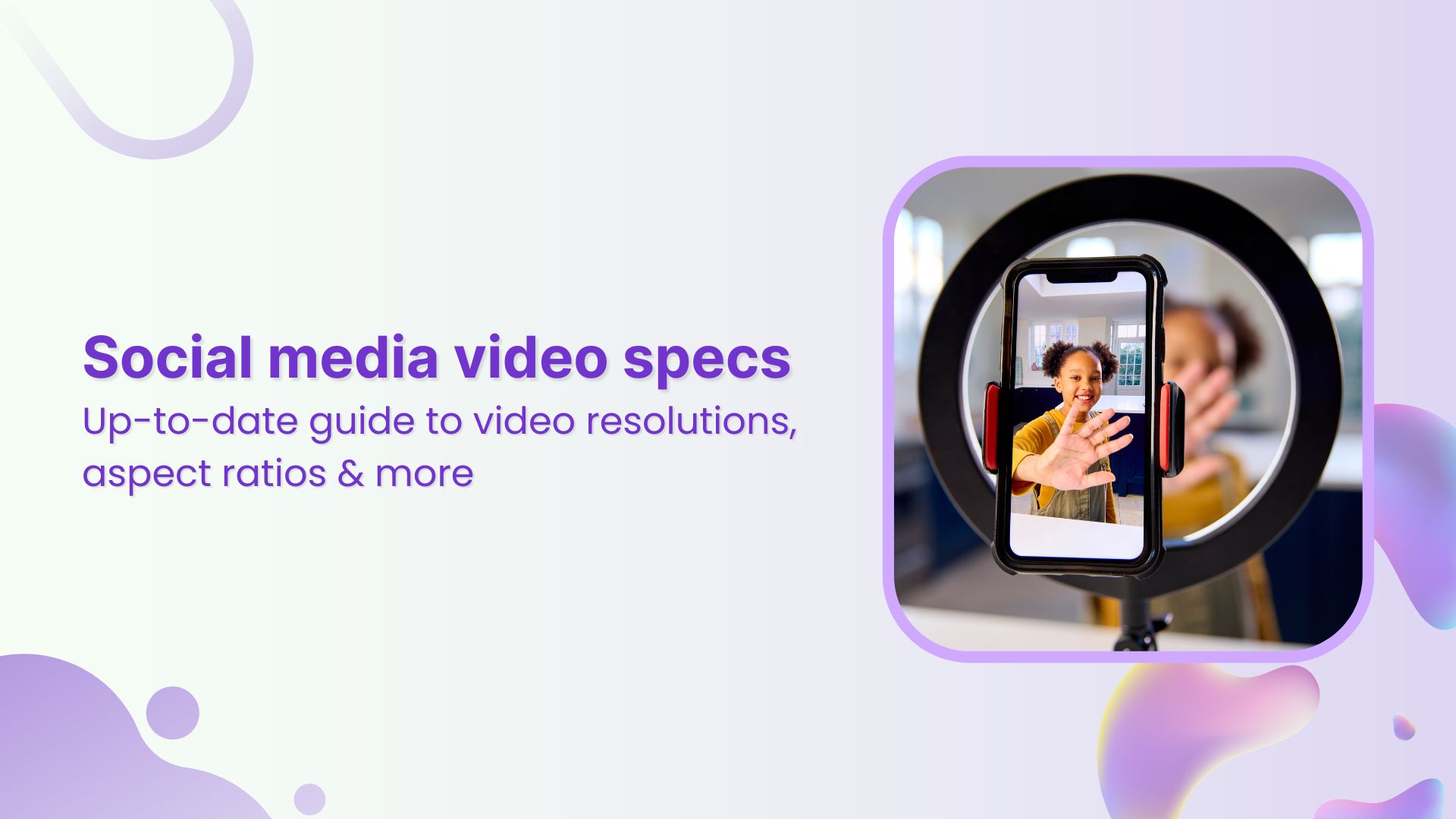 Social media video specs